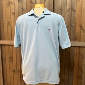 Tommy Hilfiger performance light blue golf shirt, size XL